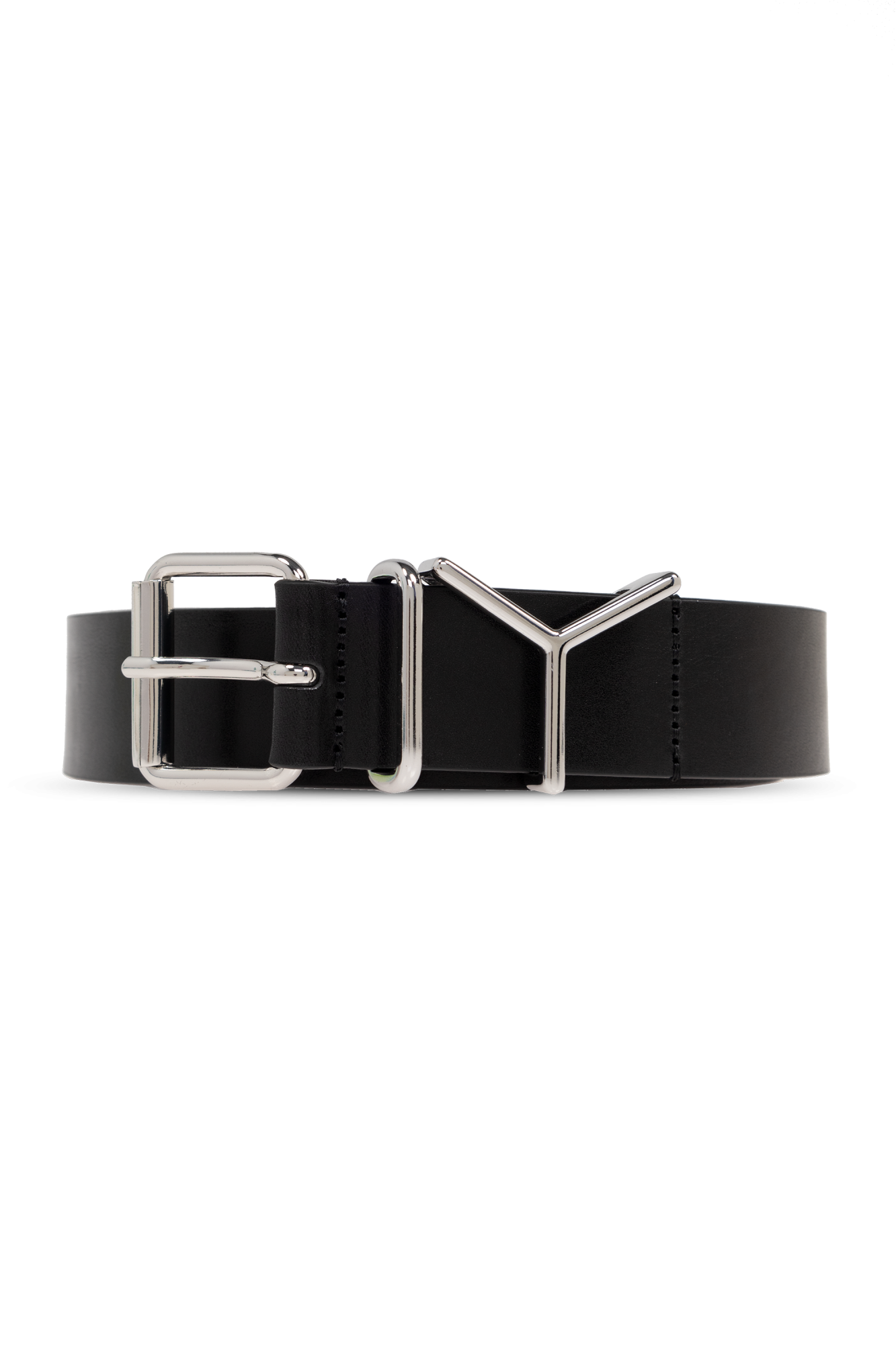 Black Leather belt Y Project - SchaferandweinerShops Japan